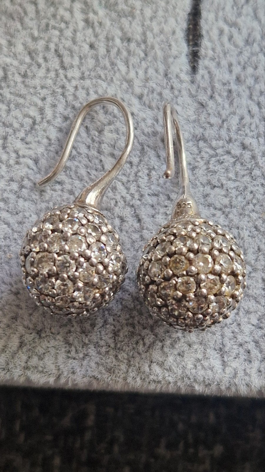 Ti Sento 925 Zilveren oorhangers met zirkonia, Met kristal, Ophalen of Verzenden, Zilver, Zilver