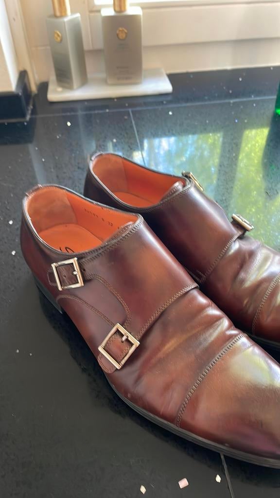 Santoni schoenen 7.5, Kleding | Heren, Ophalen of Verzenden, Zo goed als nieuw