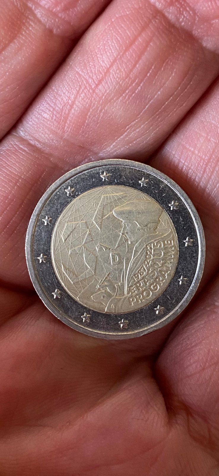 munt:  2,- €  DUITSLAND ‘ERASMUS PROGRAMMA’  J, Ophalen of Verzenden, Duitsland, 2 euro, Losse munt