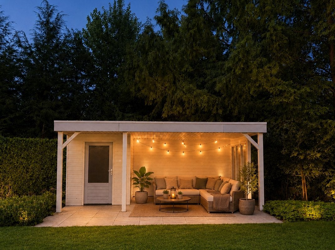 Tuinhuis met overkapping | SPECIALE PRIJS! ~ met spoed WEG!, Ophalen, Gebruikt, 400 cm of meer, 500 cm of meer