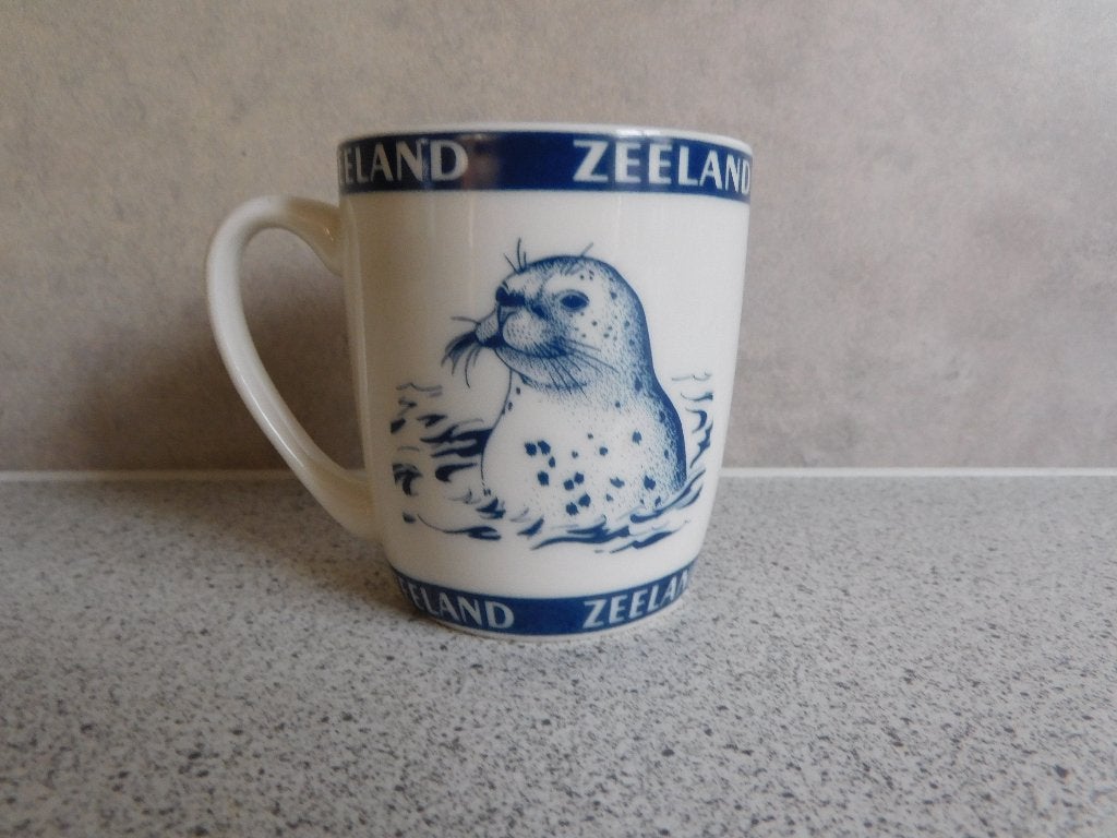 Senseo Mok Zeehond Zeeland - 160 ml, Gebruikt, Overige merken, Keramiek, Overige stijlen