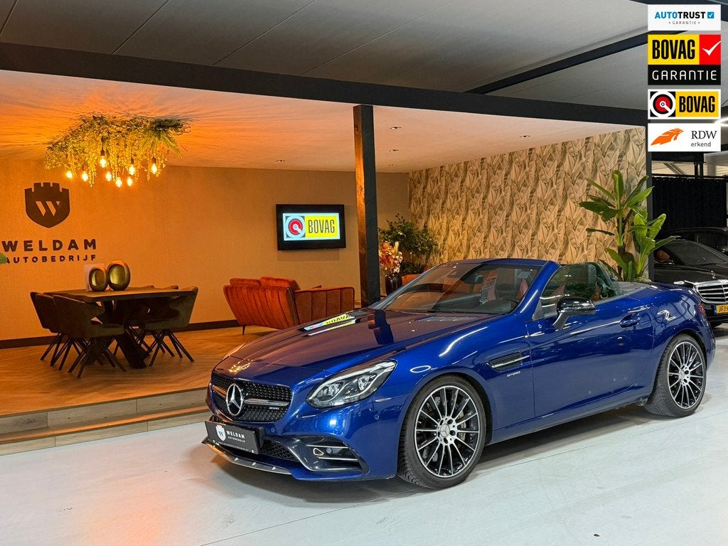 Mercedes-Benz SLC AMG SLC 43 Final Edition|Pano|Memory Pakke, Auto's, Mercedes-Benz, Automaat, Gebruikt, Huisgarantie, Blauw
