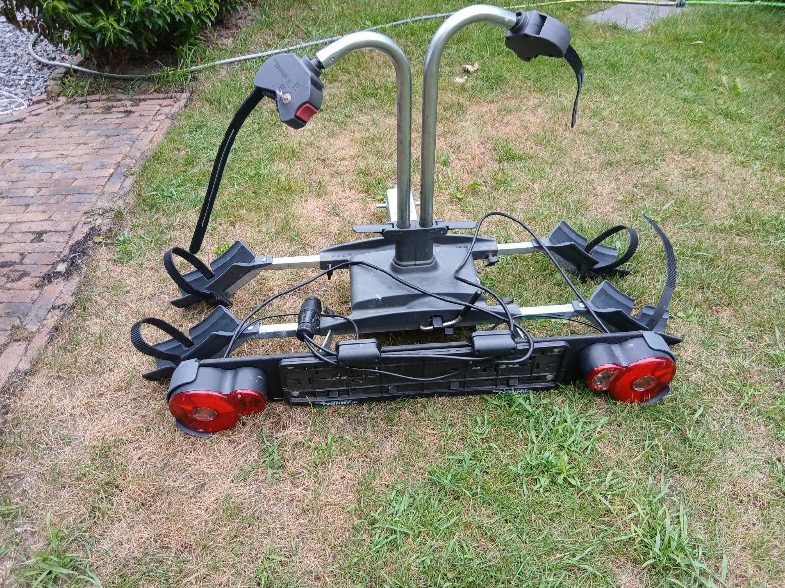 ANWB Kantelbare twinnyload fietsendrager, Auto diversen, Fietsendragers, Ophalen, Gebruikt, 2 fietsen, Trekhaakdrager