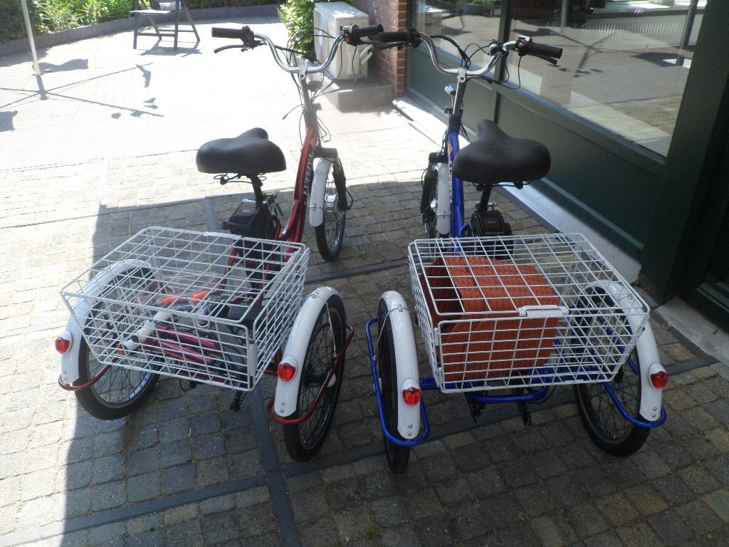 electrische driewieler 2 stuks, Ophalen, Verstelbare zitting, Nieuw, Schijfrem