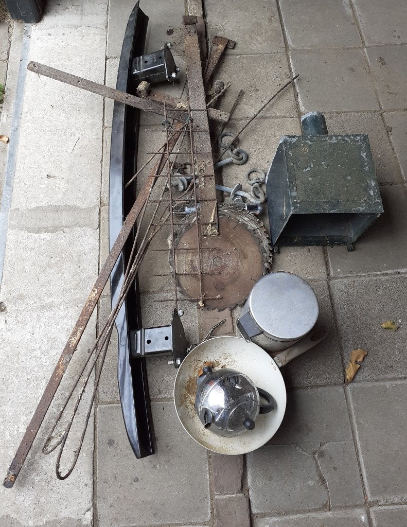 Oude metalen zink oud ijzer, Doe-het-zelf en Verbouw, Ophalen, Gebruikt, IJzer