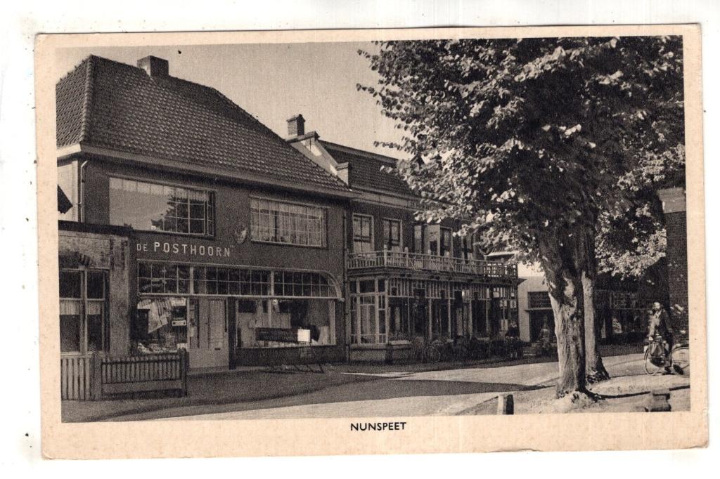 Nunspeet  de Posthoorn, Verzenden, 1920 tot 1940, Gelopen, Gelderland