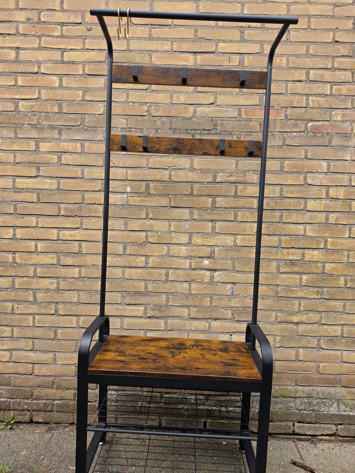 Industriële Leuke Kapstok met Schoenenrek, Huis en Inrichting, Woonaccessoires | Kapstokken, Wandkapstok, Ophalen of Verzenden