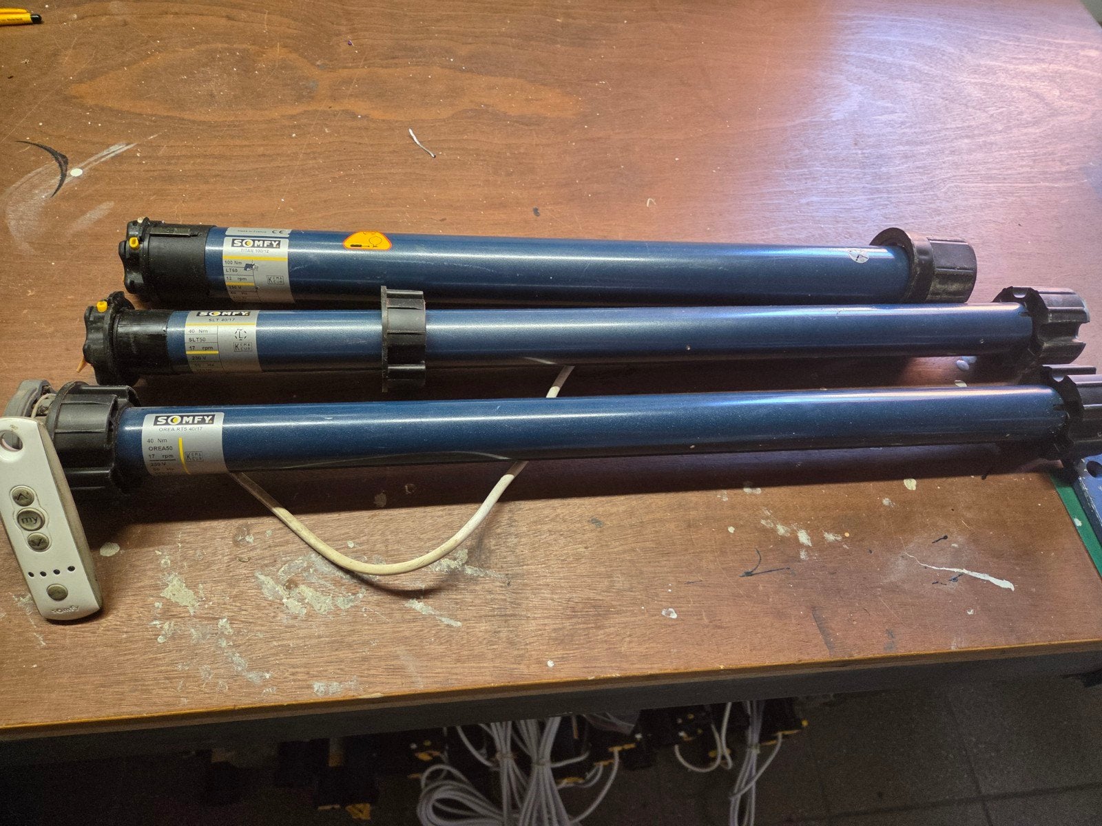 Rolluik en zonnescherm motoren somfy, Ophalen of Verzenden, Wit, Minder dan 100 cm, Minder dan 100 cm