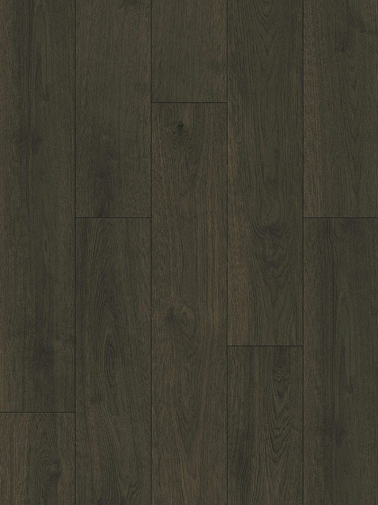 Klik PVC Warm Grijs Bruin Eiken 4V-Groef Rigid Core €9,95 M², Huis en Inrichting, Stoffering | Vloerbedekking, Ophalen, Crème