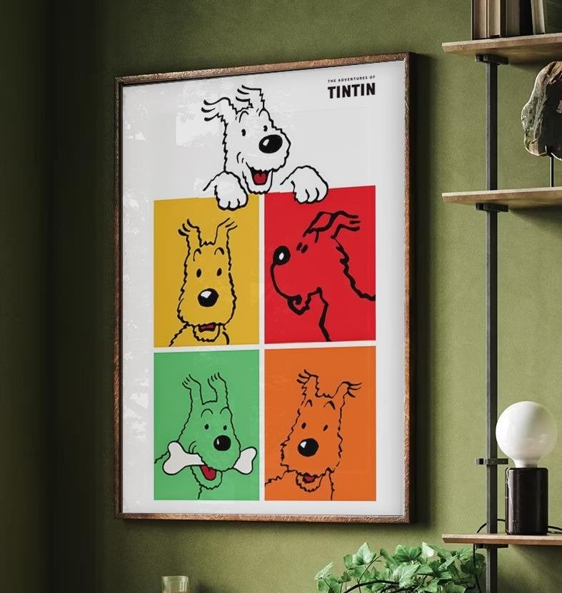 The Adventures of Tintin | Kuifje Hond Bobby Poster, Verzamelen, Verzenden, Nieuw, A1 t/m A3, Film en Tv
