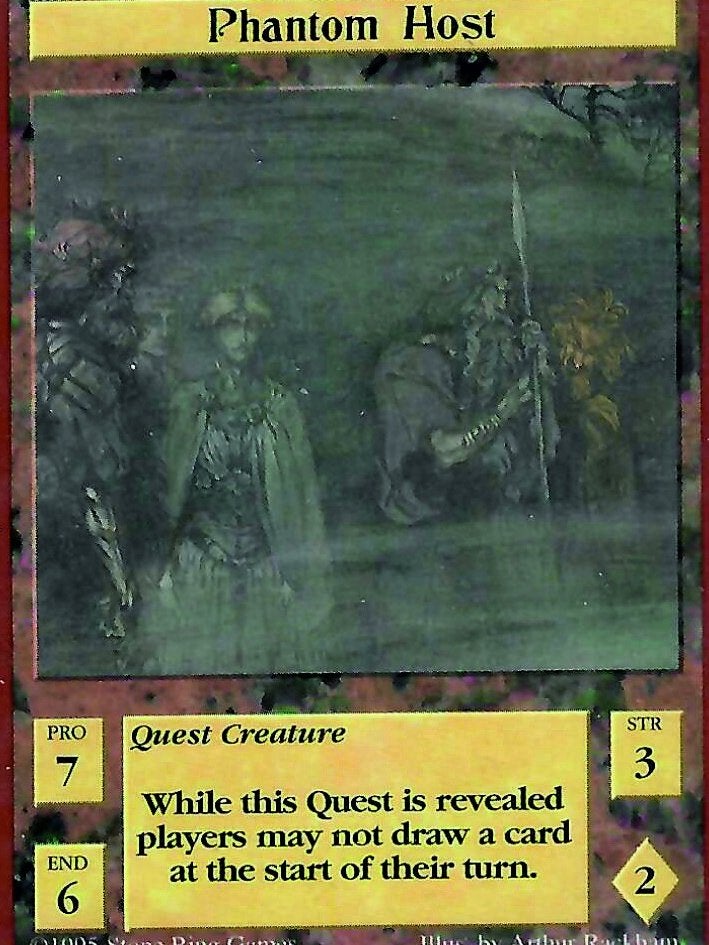 Quest For The Grail CCG - Phantom Host P, Ophalen of Verzenden, Zo goed als nieuw, Losse kaart