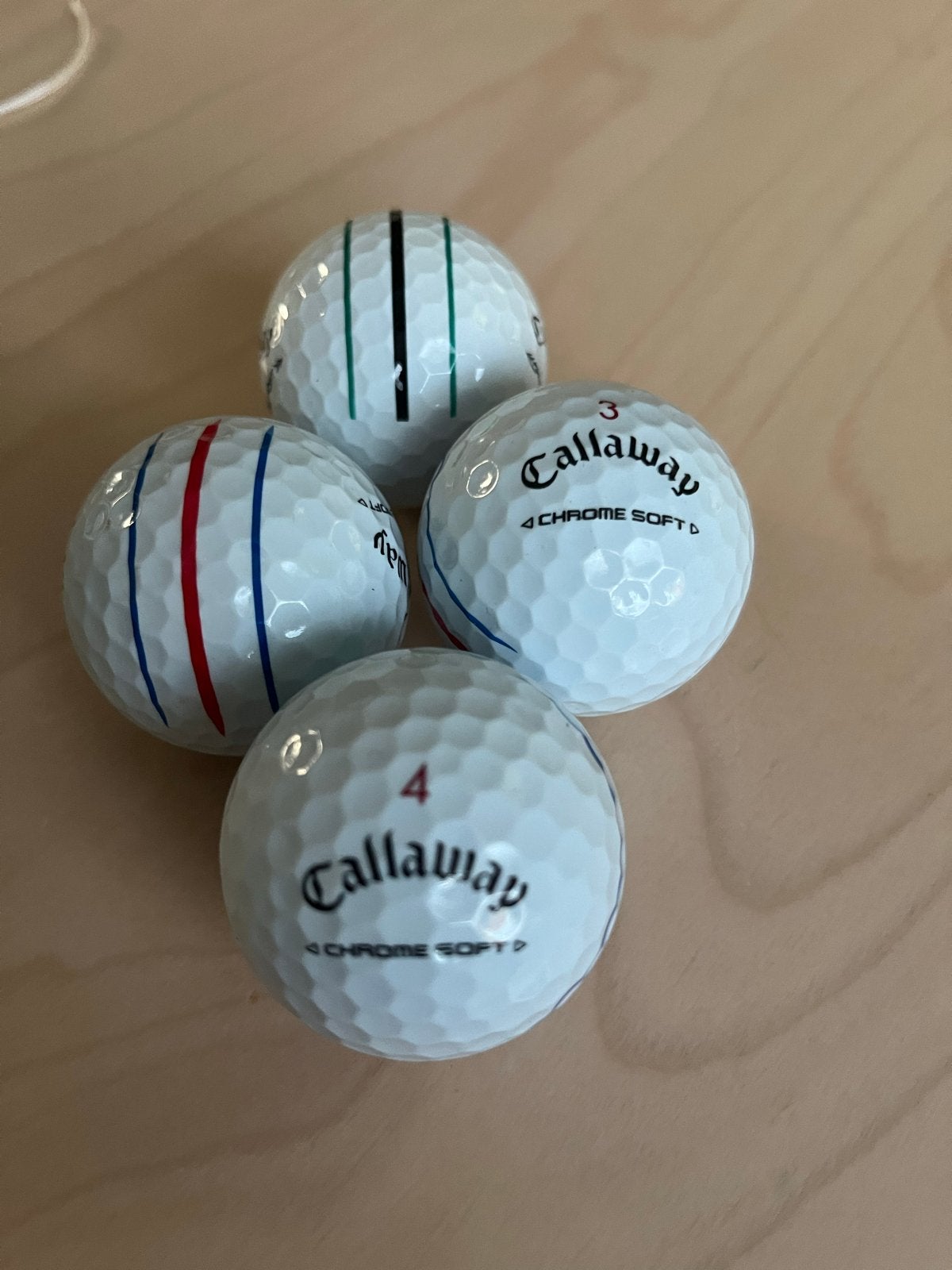 12 Callaway Chrome Soft golfballen, Sport en Fitness, Ophalen of Verzenden, Gebruikt, Bal(len), Callaway