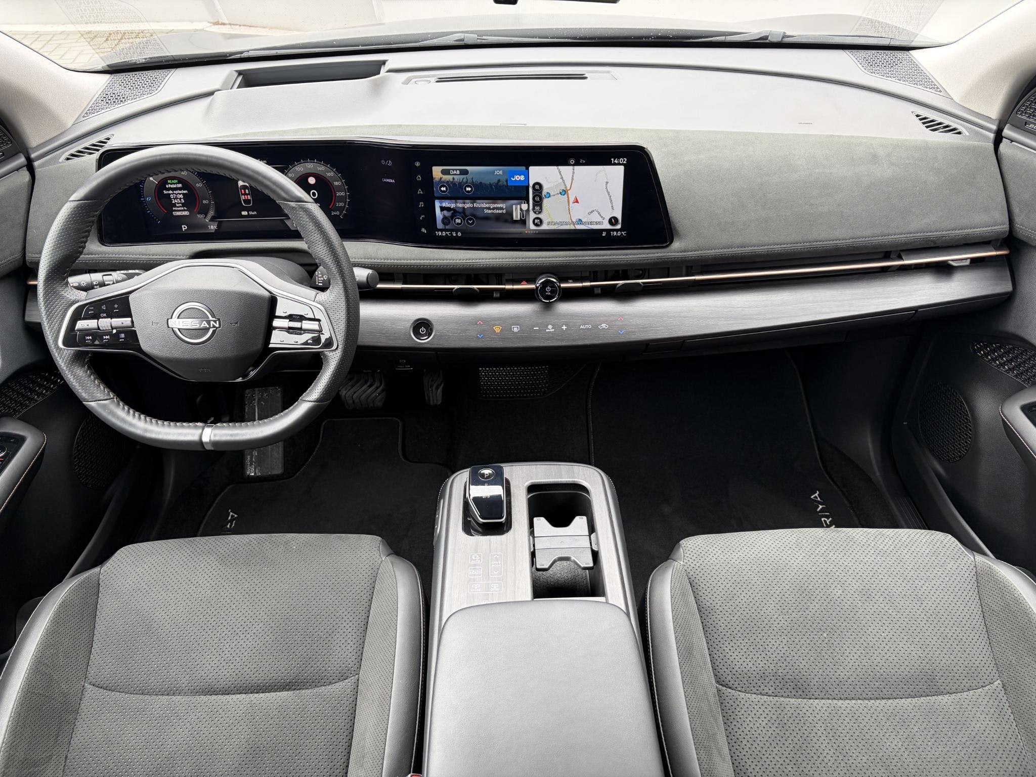 Nissan Ariya Evolve 91 kWh / SOH 99% / Stoelverwarming voor, Auto's, Lichtsensor, Gebruikt, 750 kg, Zwart