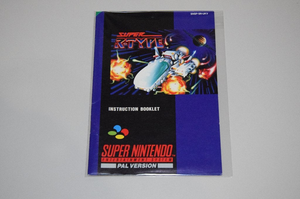 Super Nintendo (SNES) : Super R-Type (Alleen Handleiding), Avontuur en Actie, 1 speler, Ophalen of Verzenden, Zo goed als nieuw