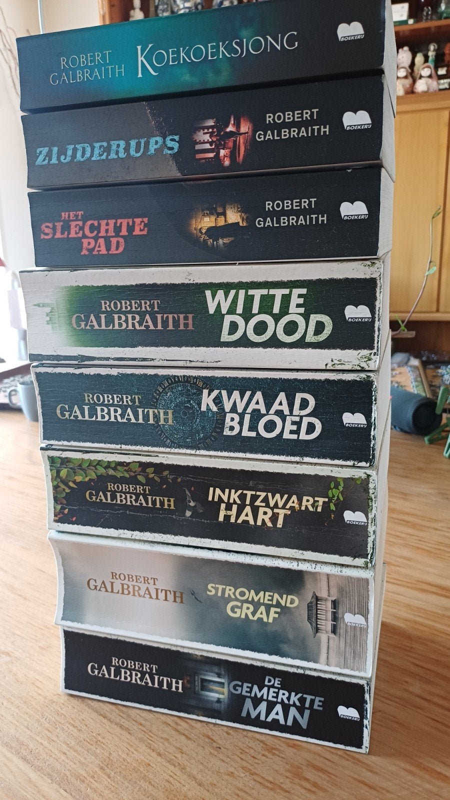 ROBERT GALBRAITH  CORMORAN STRIKE COMPLETE SERIE - 8 STUKS, Ophalen, Gelezen, Robert Galbraith-J.K.Rowling