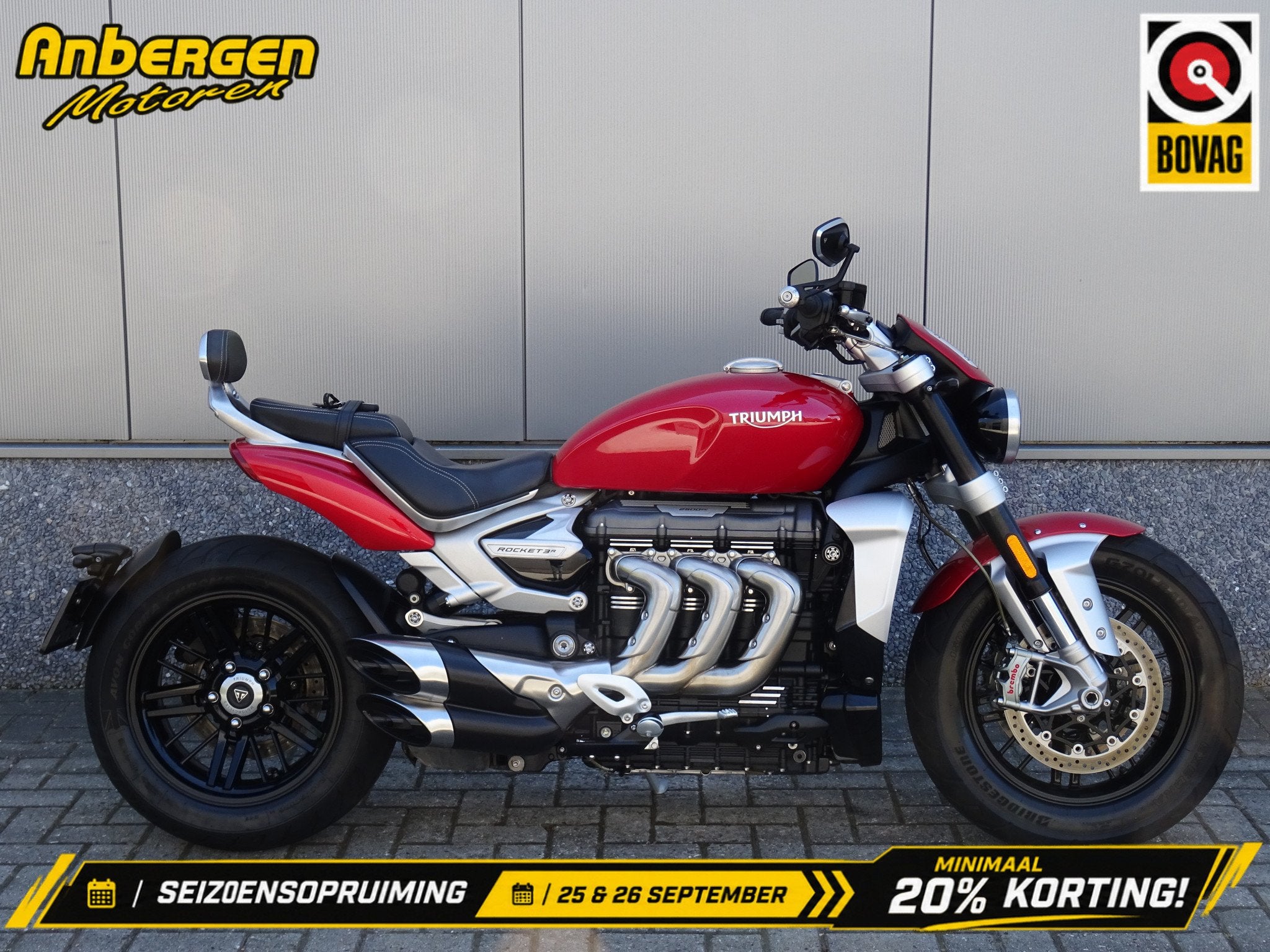Triumph ROCKET R (bj 2019), 2500 cc, Naked bike, Gebruikt, Bedrijf