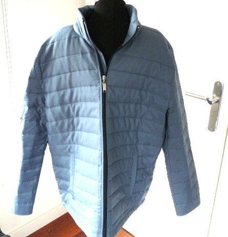 Blauw grijze tussenjas zomerjas van Bonprix , mt 52, Kleding | Heren, Maat 52/54 (L), Blauw, Bonprix, Ophalen of Verzenden