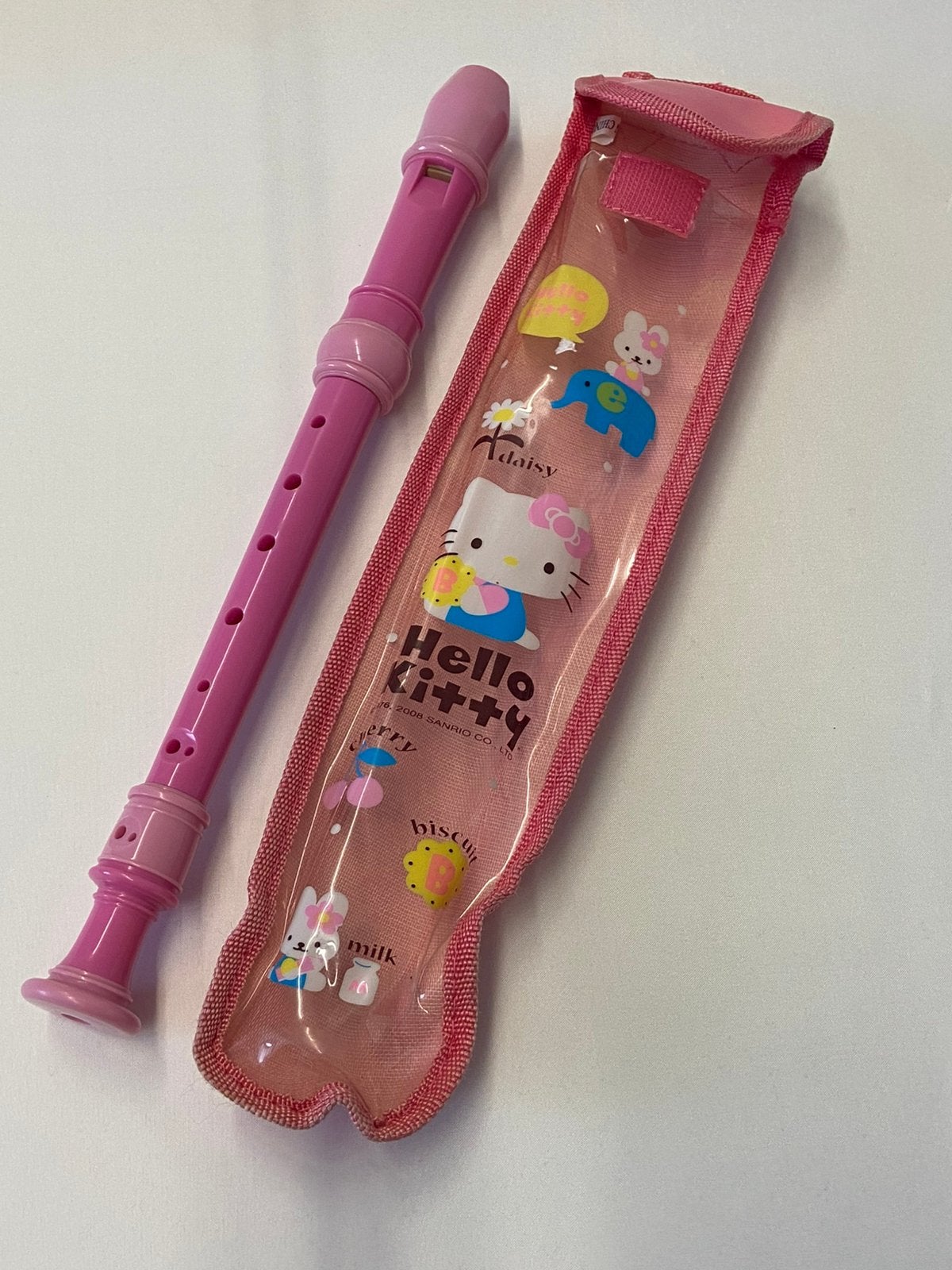 Blokfluit van Hello Kitty in hoes, Ophalen of Verzenden, Gebruikt, Meisje