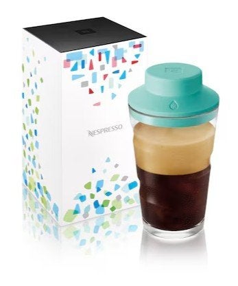 19x nieuwe Nespresso View glazen, Glas of Glazen, Nieuw, Ophalen of Verzenden, Glas