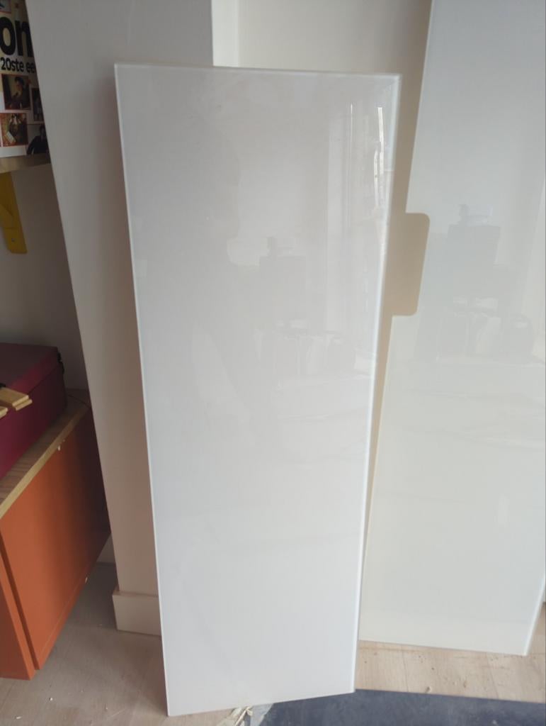 IKEA Besta Dekplaat Glas 120cm Wit, Ophalen