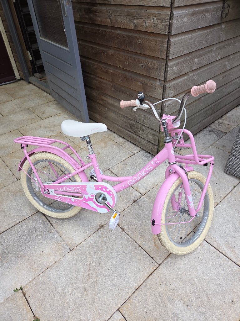 Kinderfiets meisje, Ophalen, Gebruikt, Terugtraprem, Minder dan 16 inch