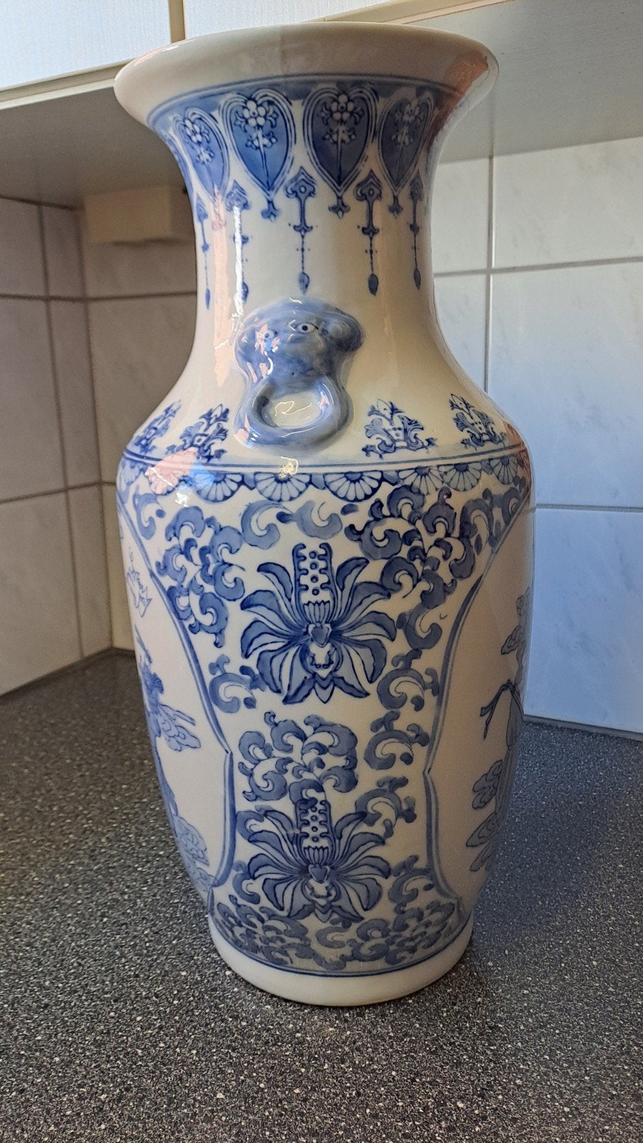 Grote Chinese vaas 48 cm jaren 50, Ophalen