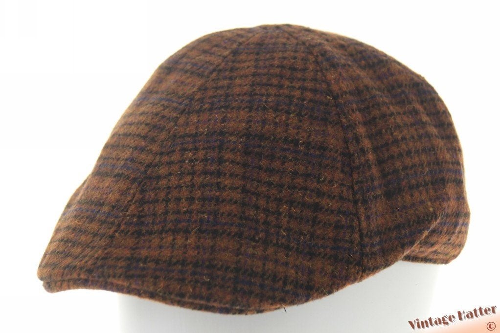 Voorgevormde geruite pet oranjebruin 57, 58, 59 en 60 Nieuw, Ophalen of Verzenden, Nieuw, 58 of 59 cm (L, 7¼ of ⅜ inch), Pet