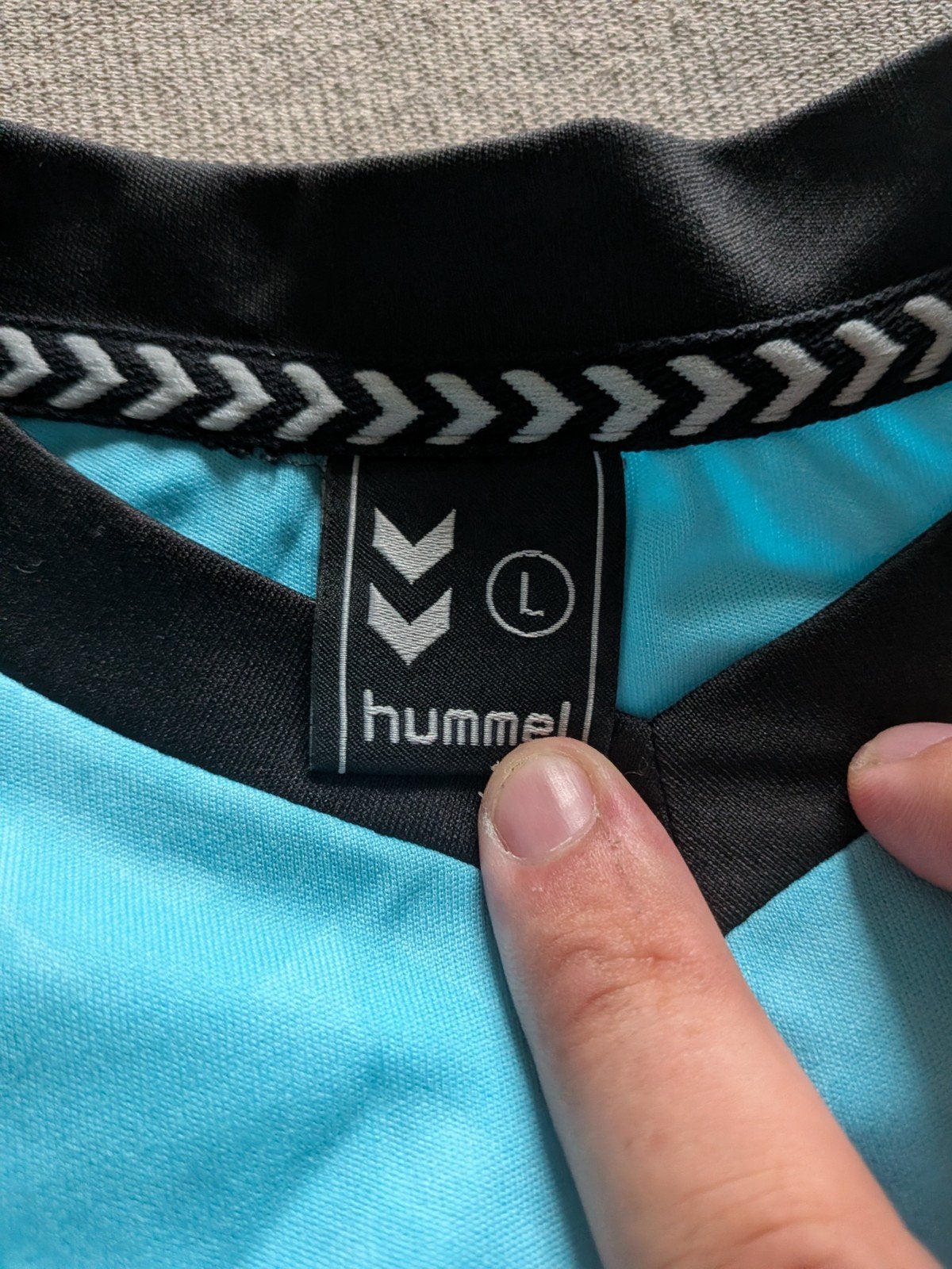 Hummel keepersshirt maat L, Ophalen, Maat 52/54 (L), Blauw, Voetbal