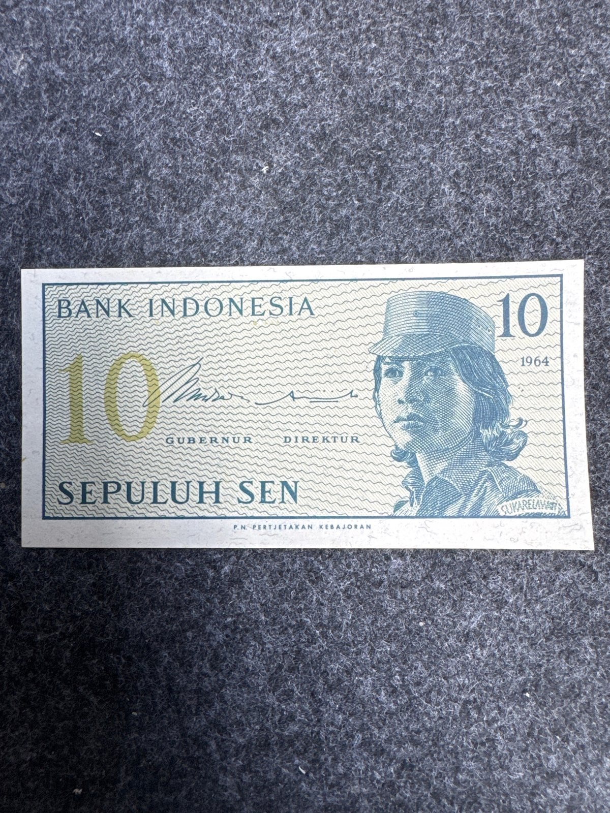 10 Sepuluh Sen Indonesië 1964 - Bank Indonesia biljet, Ophalen of Verzenden, Zuidoost-Azië, Los biljet