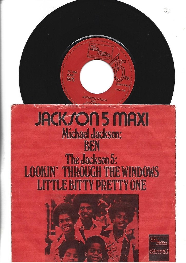 MICHAEL JACKSON 2 EP SINGLES 7"  BEN 1972, Fotohoes, Ophalen of Verzenden, Zo goed als nieuw, Pop