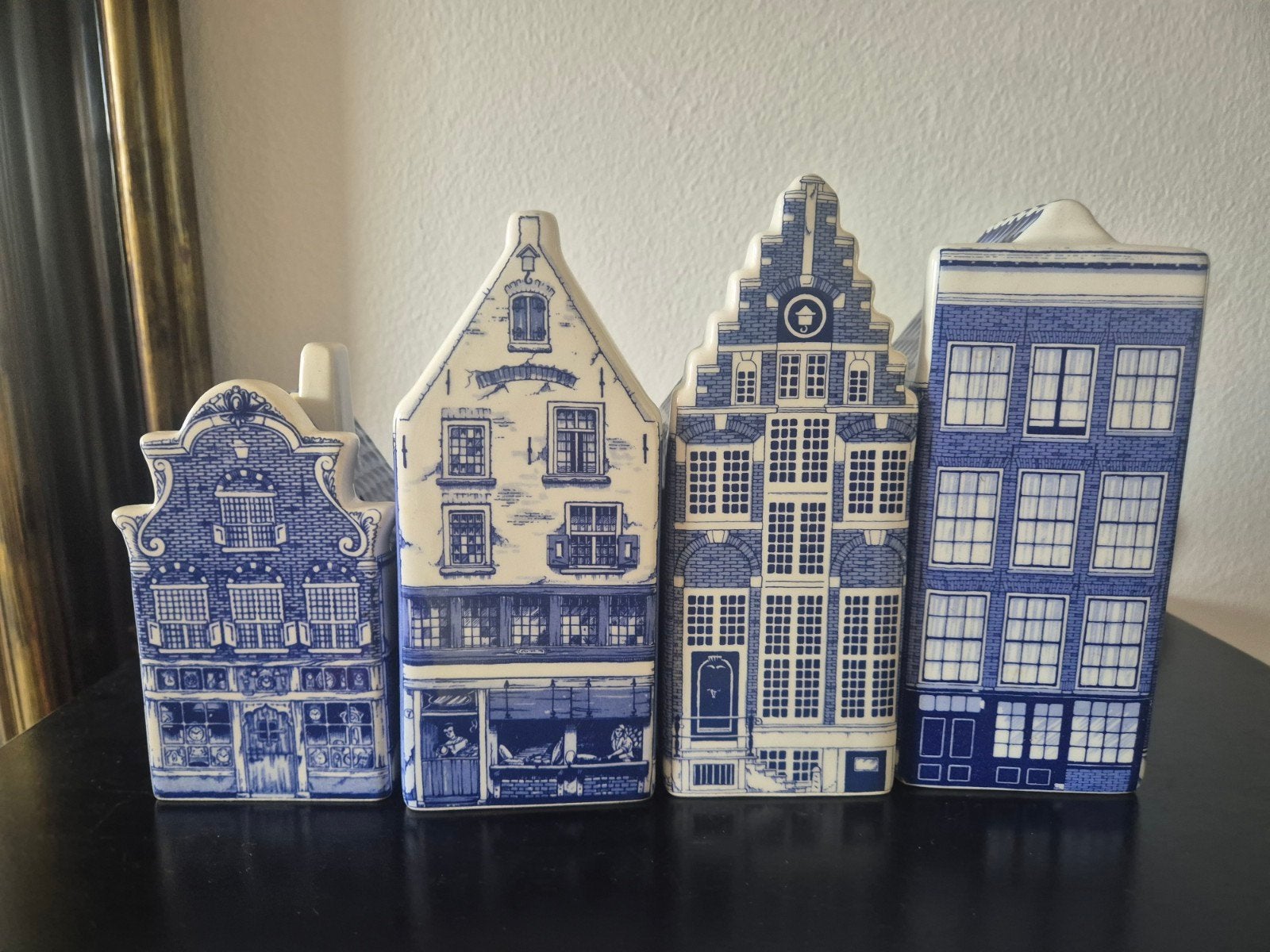 Amn amro delftsblauwe grachten panden, Ophalen of Verzenden, Zo goed als nieuw, Porselein, Overige typen