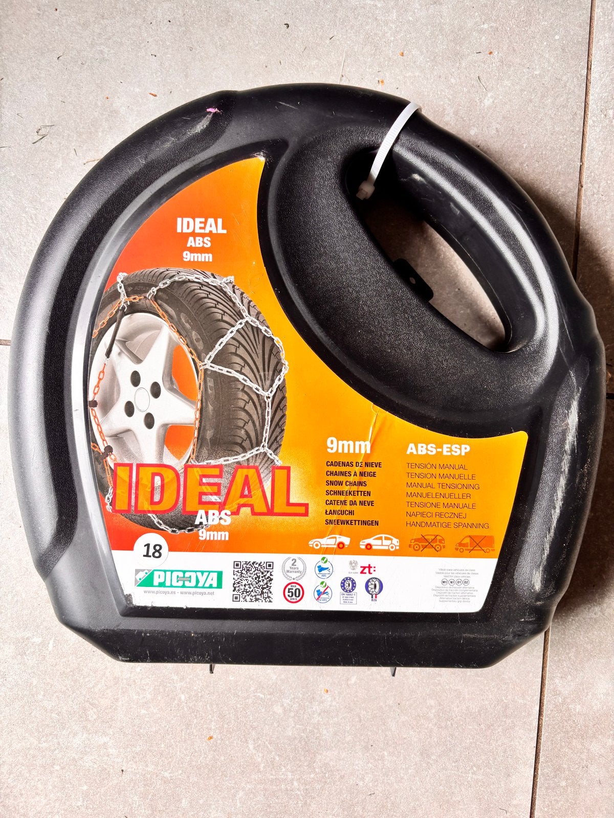 Nieuwe IDEAL ABS 9mm sneeuwkettingen - Maat 18, Auto diversen, Sneeuwkettingen, Ophalen, Nieuw