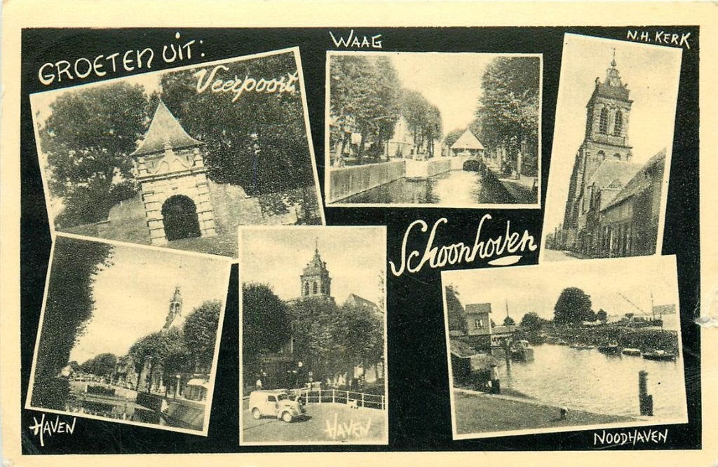 702-083-017 Schoonhoven, Verzenden, Voor 1920, Zuid-Holland