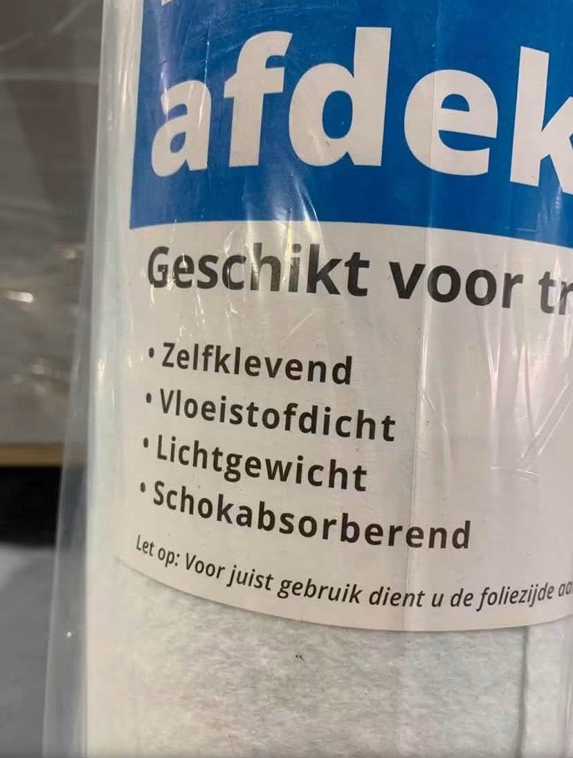 Zelfklevend Afdekvlies Stucloper 180g | 65cm x 25m | NIEUW, Nieuw, Ophalen of Verzenden, Zelfklevend afdekvlies, Zelfklevend afdekvlies