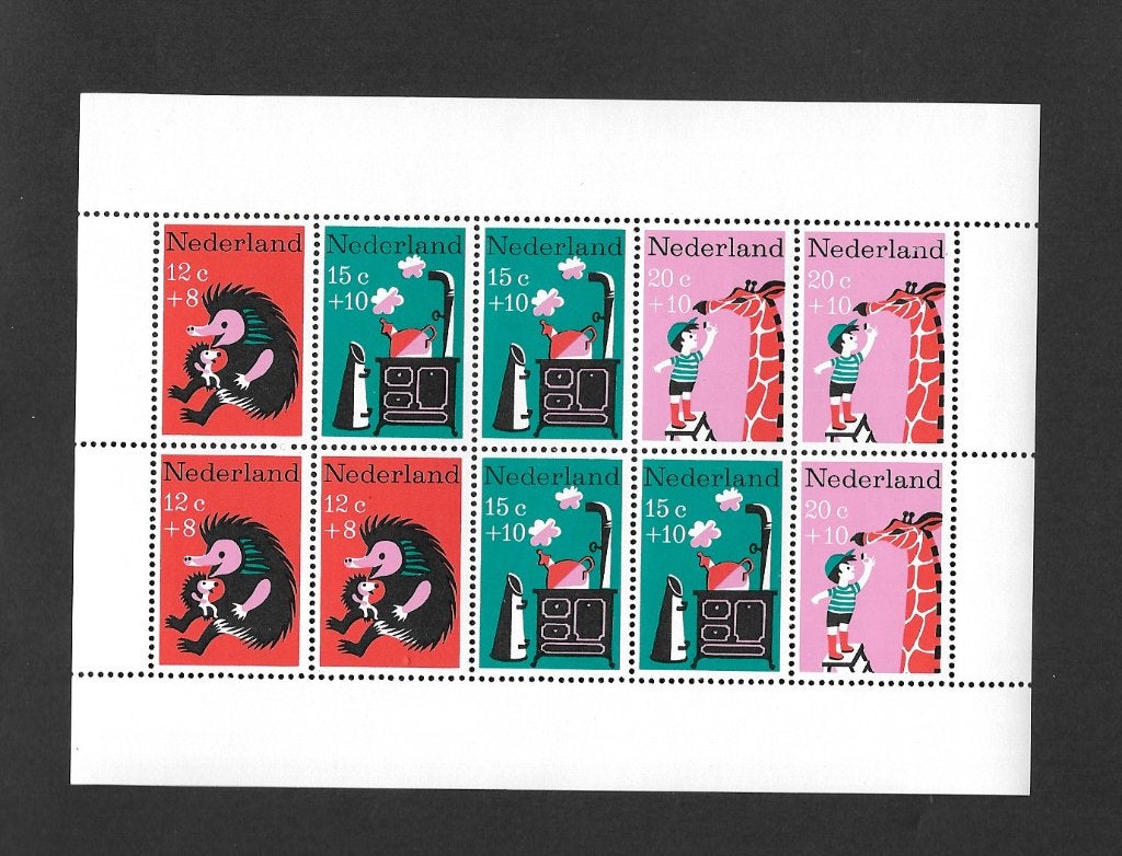 12 Verschillende Postfrisse Postzegelvellen Nederland, Ophalen of Verzenden, Na 1940, Postfris