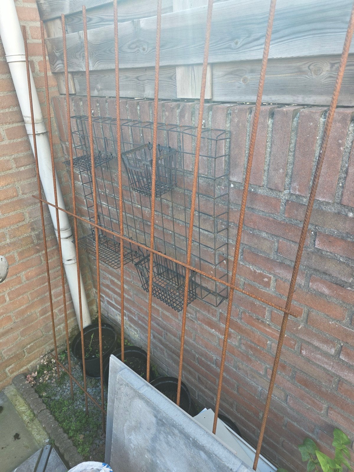 Metalen rek voor gewapens beton, Ophalen, Gebruikt