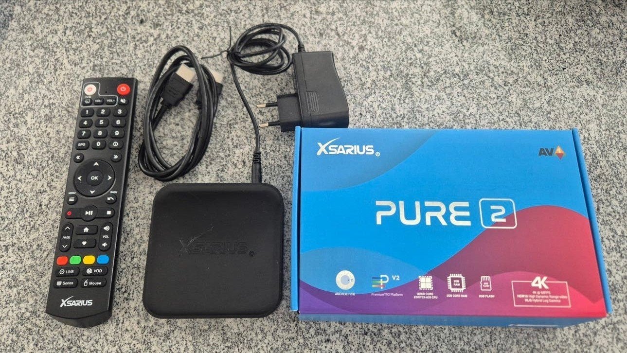 Xsarius Pure 2 4K Android TV Box - Zo goed als nieuw, Ophalen of Verzenden, Zo goed als nieuw, HDMI, Zonder harde schijf