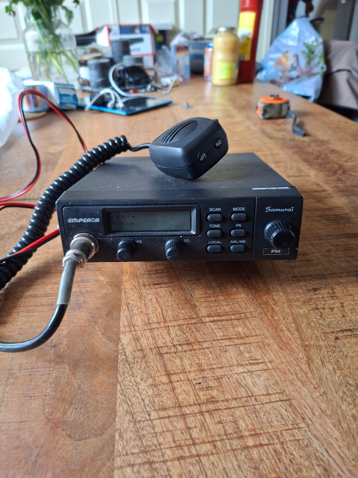President Samura CB-radio met microfoon, Ophalen of Verzenden, Gebruikt, Zender en Ontvanger