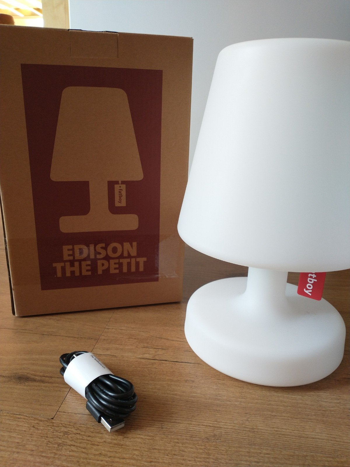TweeFatboy Edison the Petit draadloze tafellampen, Kunststof, Draadloos, Wit, Ophalen of Verzenden