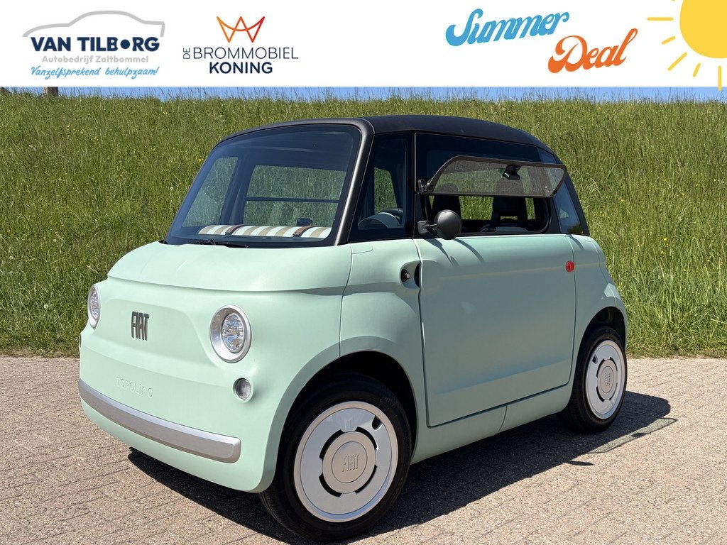 Fiat Brommobiel Topolino SUMMER DEAL | Verde Vita | Elektris, Overige merken, Gebruikt, Autobedrijf Van Tilborg Zaltbommel, Info@van-tilborg.nl