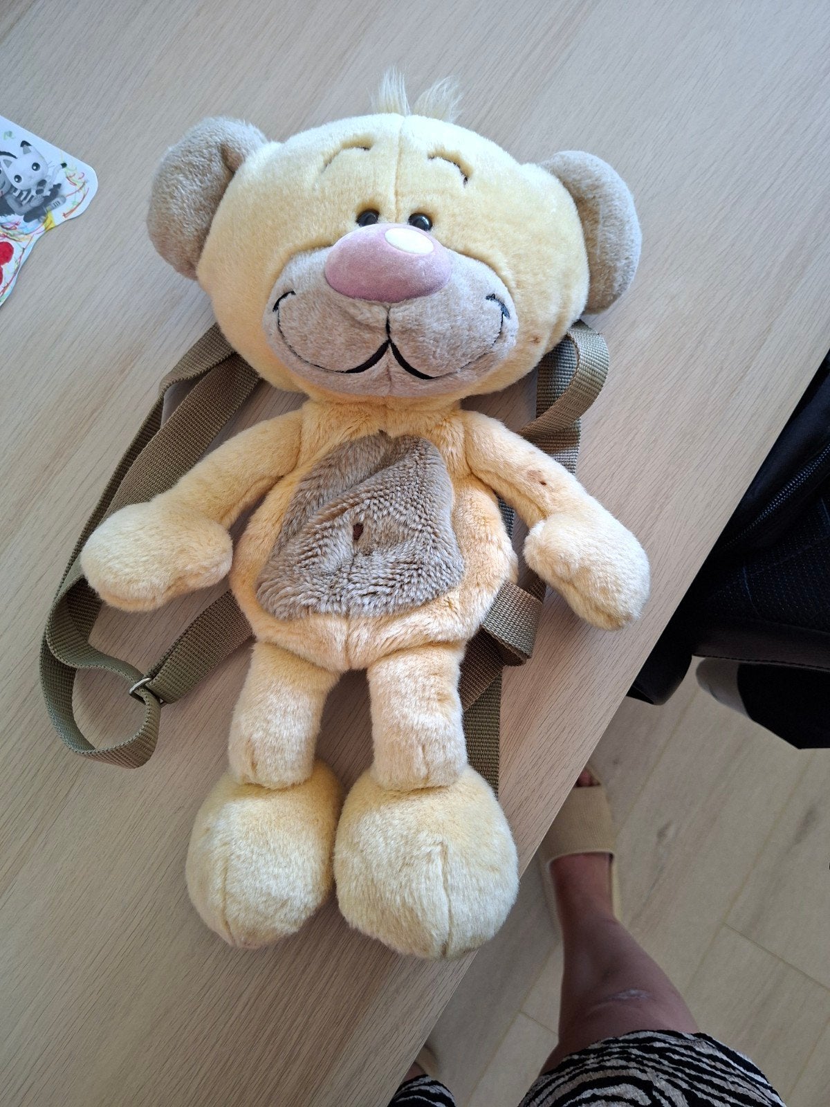 Diddl Leuke knuffelrugzak in de vorm van een beer, Gebruikt, Beer, Ophalen of Verzenden, Middelgroot (20 tot 80 cm)