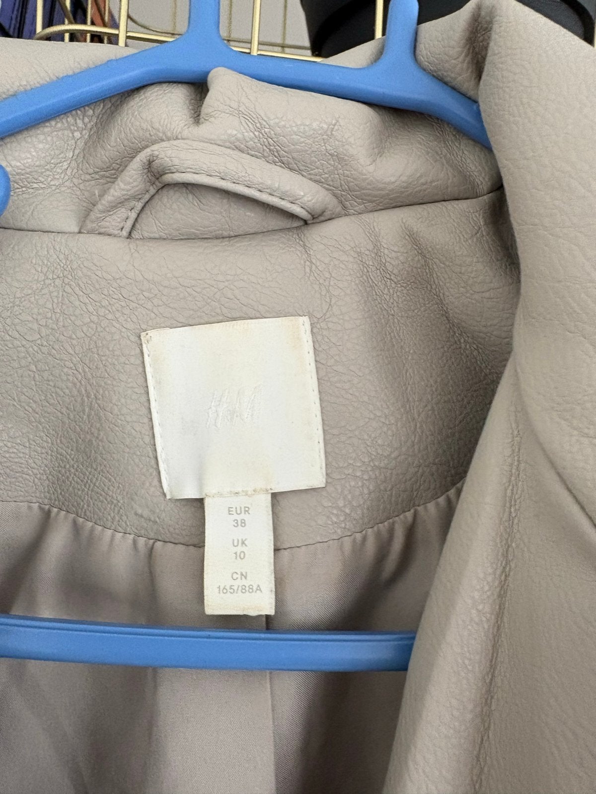 Stijlvol H&M Bikerjack in Grijs - Maat 38, Ophalen, Gedragen, Maat 38/40 (M), Grijs