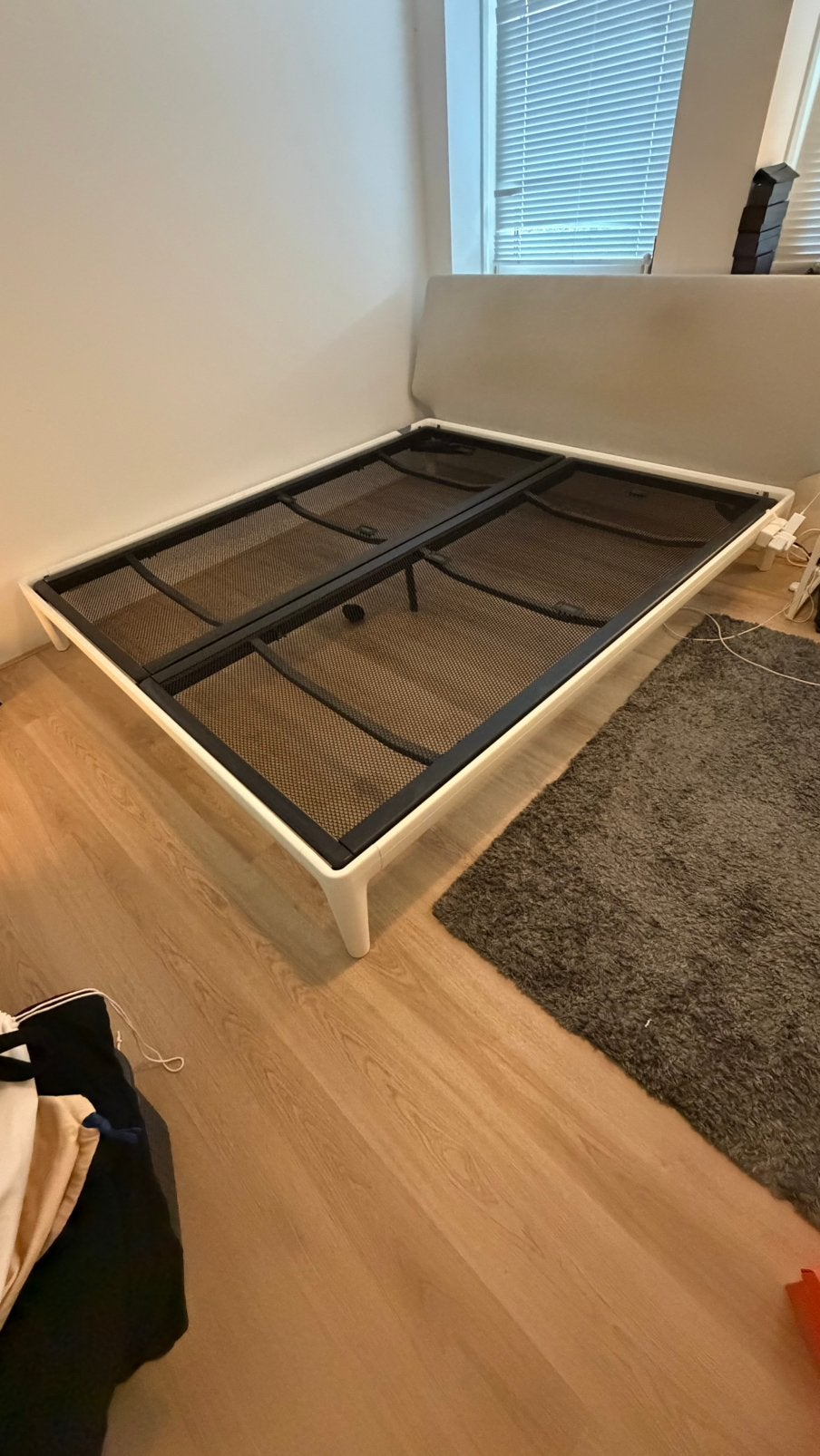 Auping Essential bed 180x210 wit met hoofdbord, Huis en Inrichting, Slaapkamer | Bedden, Ophalen, 210 cm, Tweepersoons, Zo goed als nieuw