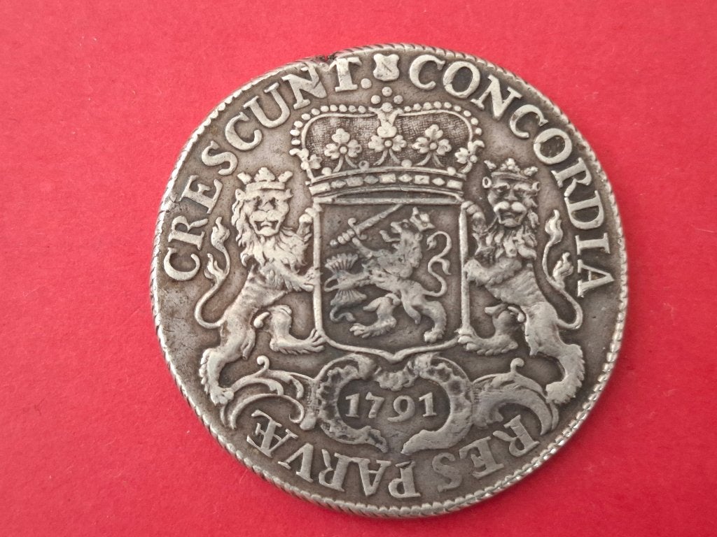 Ducaton 1790 Utrecht, Postzegels en Munten, Vóór koninkrijk, Zilver, Losse munt, Overige waardes