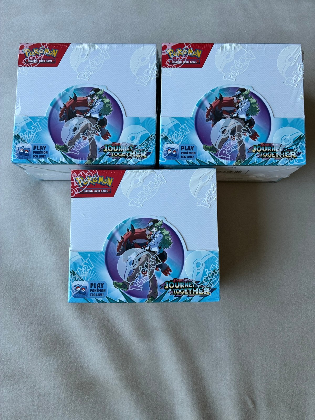 Pokemon Journey Together Boosterboxen (3 stuks), Ophalen of Verzenden, Nieuw, Boosterbox