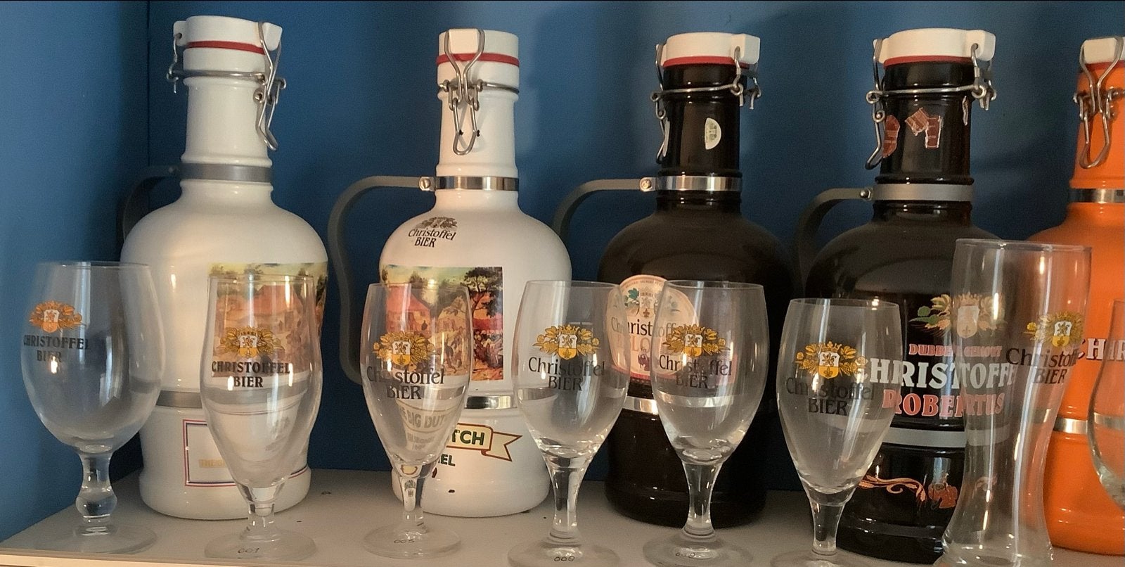 Christoffel Bier Collectie: Flessen en Glazen, Ophalen, Gebruikt