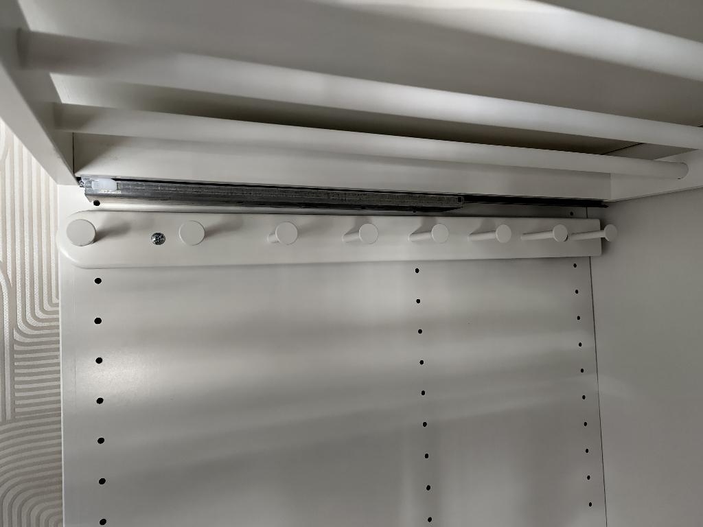 Ikea Komplement uittrekbare multihanger wit 58 cm, Ophalen, 50 tot 100 cm, Zo goed als nieuw, Minder dan 100 cm
