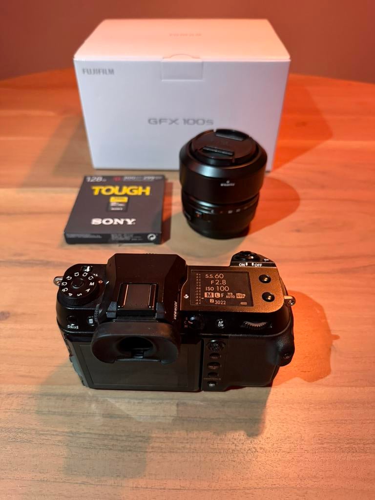 GFX 100s, GF 63mm f/2.8 en 128gb sd. Zgan 21k klicks, Ophalen, Zo goed als nieuw, Fuji, 99 Megapixel