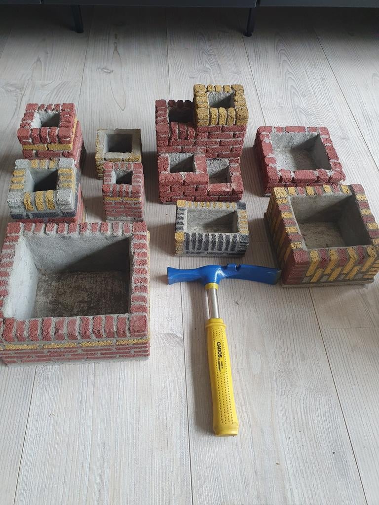 Hobby modelbouw stenen met hamer - diverse formaten, Ophalen, Gebruikt, Overige typen, Overige merken