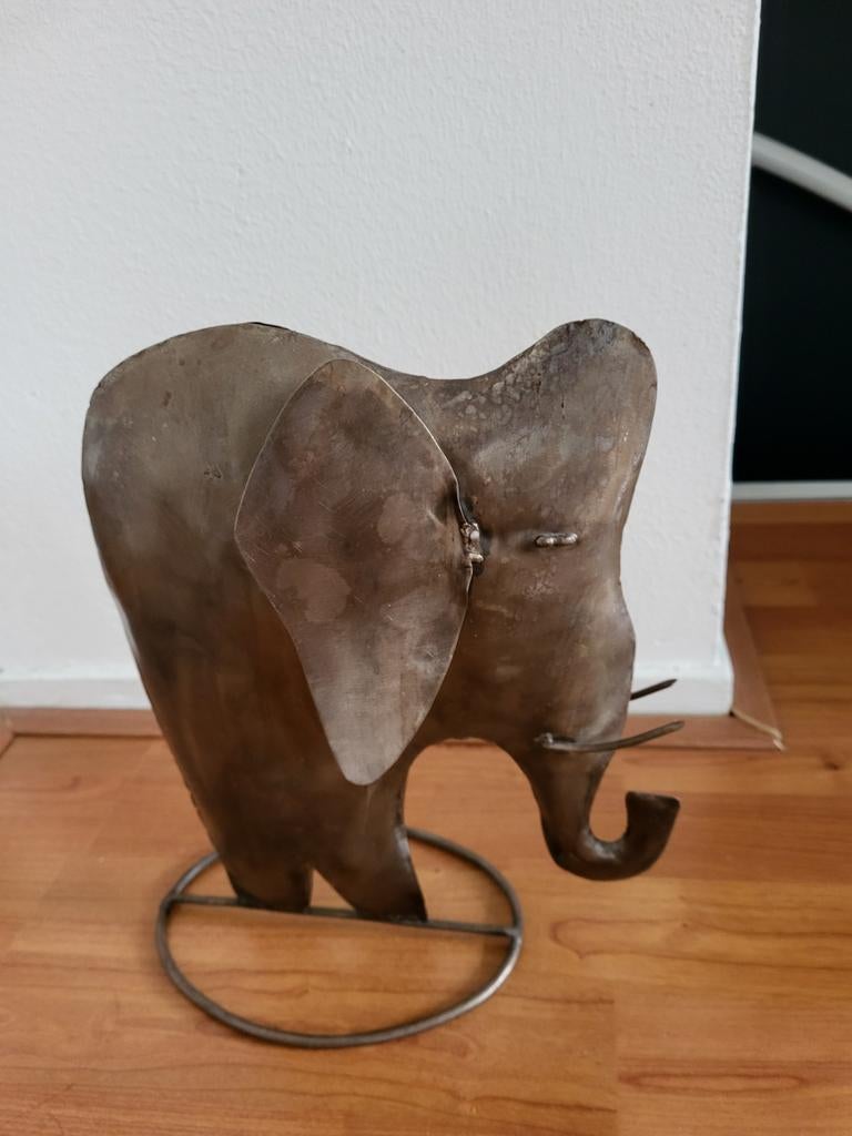 TE KOOP METALEN OLIFANT, Ophalen of Verzenden, Dier